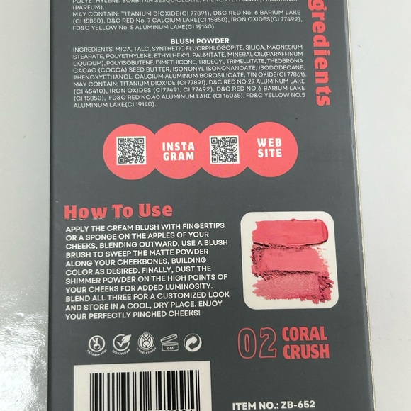 Pinch Perfect Blush Trio Coral Cream Matte Shimmer NWT - Picture 3 of 5